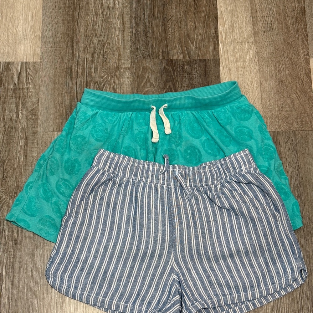 Old Navy Teal Skirt and Blue-Striped Shorts Set (10-12) - Picture 7 of 7